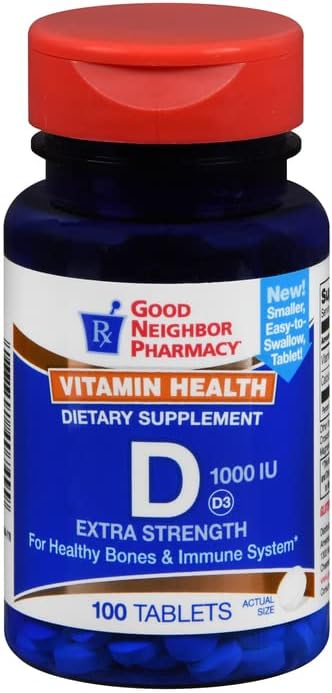 Good Neighbor Pharmacy GNP Vitamina D 1000 UI - 100 Tabletas