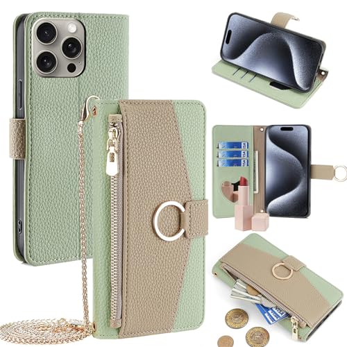 Coque à bandoulière iPhone 15 Plus idéale pour voyager léger avec vos cartes de crédit
