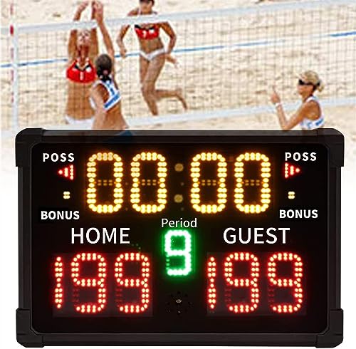 Marcador electrónico deportivo LED para baloncesto 55x38x7 cm miniatura 1