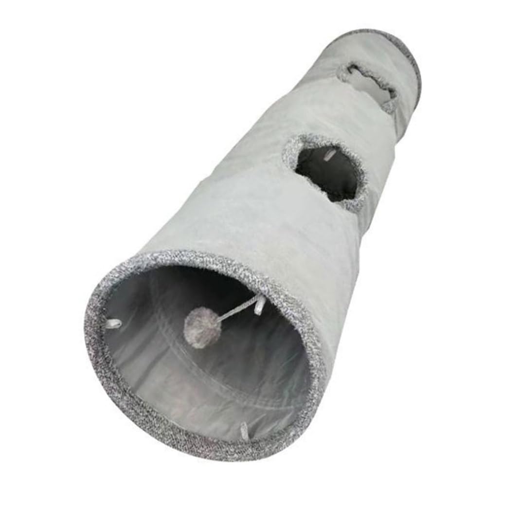 Túnel para gatos de gamuza para salones y zonas de juego en casa