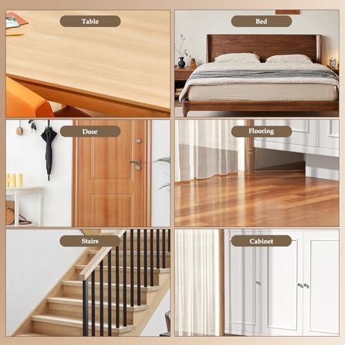 Laminat Reparaturset, 20PCS Möbelreparaturset mit Marker und Wachsstifte,Holz Reparaturset,Möbel Reparatur set,von Risse Löcher Kratzer für Holzboden,Arbeitsplatte,Tür,Schrank,Treppe