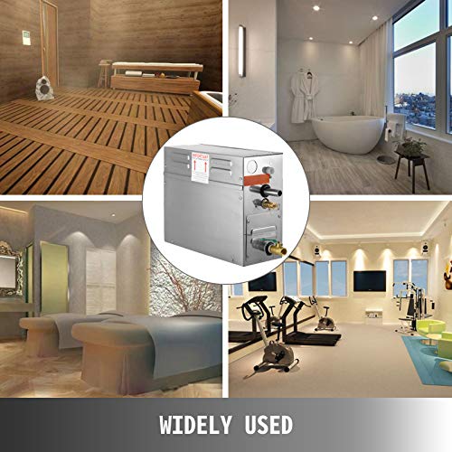Happybuy Dampfgenerator 6KW Dampfduschen 220V- 240V Sauna Dampfgenerator mit programmierbarer Steuerung für zu Hause SPA Badezimmer Hoteldusche Dampf (Controller enthält keine Batterie)-8