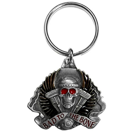 Siskiyou Automotive KRM7E Metal Key Chain Bad to The Bone