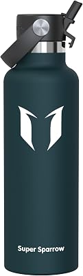 Sparrow Borraccia Termica 500ml/750ml/1L/1.2L FlipFlow Bottiglia Cannuccia