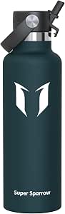 Sparrow Insulated Water Bottle - 350ml/500ml/750ml/1L/1.2L - FlipFlow Metal Water Bottles with Straw Lid - BPA Free - Leakproof Stainless Steel Flask for Sport, Gym, School, Outdoor, Travel - View 2