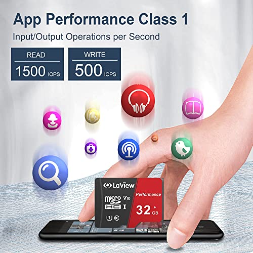 Laview 32Gb Micro Sd Card 3 Pack, Micro Sdxc Uhs-I Memory Card – 95Mb/S,633X,U1,C10, Full Hd Video V10, A1, Fat32, High Speed Flash Tf Card P500 For Computer With Adapter/Phone/Tablet/Pc #TOP4