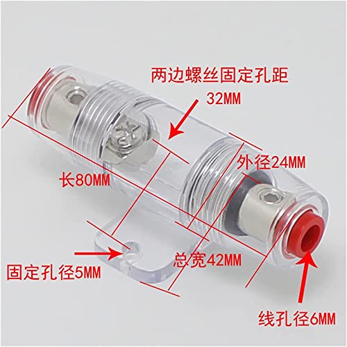 Fusible cylindrique 125A pour modification de système audio auto - 5