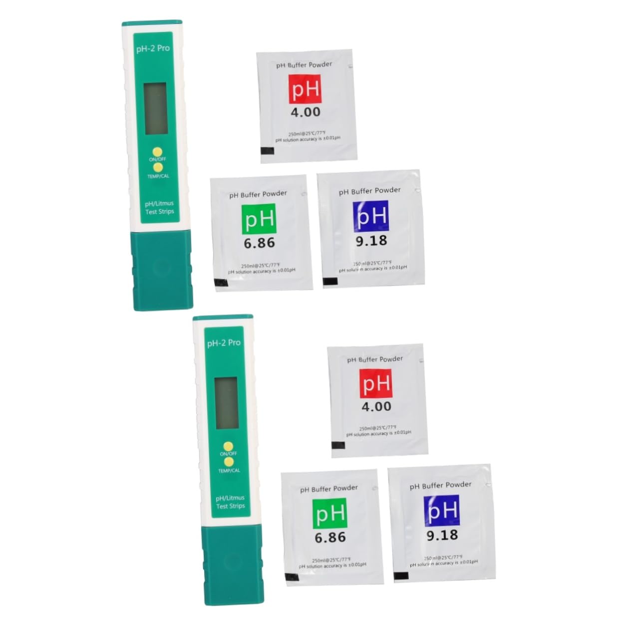 Zerodeko 2 Set Acido pH e tester alcali prova del ph tester digitale dell'acqua Testers tester dell'acqua dell'acquario penna digitale per il tester dell'acqua addominali