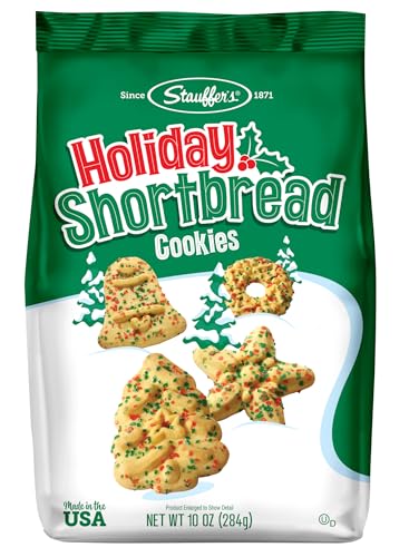 STAUFFERS Holiday Shortbread Cookies - 10oz Bag - Traditional Christmas