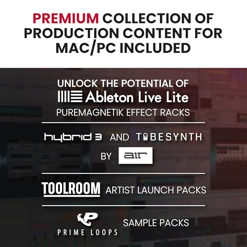 Akai Professional APC40 MKII - USB MIDI Controller for 1 to 1 Mapping with Ableton Live Lite with 5x8 Clip Launch Matrix, Knobs and Faders, Pro Software Suite Included