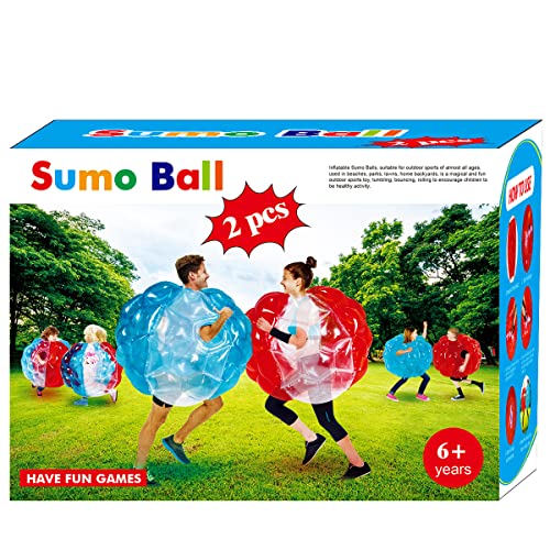 Sumo balls for Kids,kids body balls, bounce ball Game,Giant Human Hamster Knocker Ball Body Zorb Ball for Child Outdoor Team Gaming Play for 6 ages+ (2 pcs 36 inch)