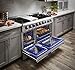 Thor Kitchen Gas Range with 6 Burners and Double Ovens, Stainless Steel - HRG4808U-1