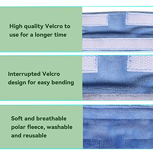 Image of 4 Pack Wuronsa Nasal Cannula Cushions, Soft Nasal Oxygen Covers, Soft Cannula Ear Protector for Oxygen Users, Prevent Indentations Irritated Cheek Skin, Prevent Ear Soreness (Blue)