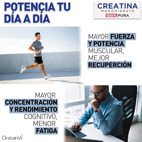 Miniatura 3 de Drasanvi Creatina Monohidrato 100% Pura en Comprimidos, 270 Unidades