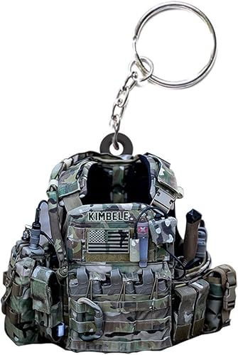 Llavero militar personalizado del ejército, llavero de regalo militar personalizado del ejército, joyería personalizada para él., A0., Grande