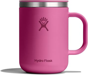 Hydro Flask Coffee Mug Insulated Stainless Steel, Non Spill, Leak Resistant Travel Mug 24 Oz Reef Pink
