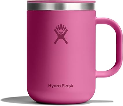 Hydro Flask Coffee Mug Insulated Stainless Steel, Non Spill, Leak Resistant Travel Mug 24 Oz Reef Pink