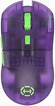 Edifier HECATE G3M PRO Gaming Mouse, Wireless Bluetooth 2.4 Ghz, Wired, Supports 3 Types of Connections, 6 Buttons, Lightweight, 2.3 oz (63 g), PAW3395 (26,000 dpi / 650 IPS), Clear Purple, Japanese