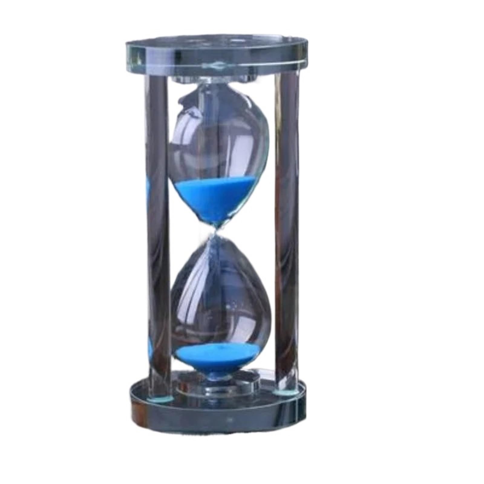Reloj de Arena 15-60 Minutos, Temporizador for Cocina, Escuela, Moderno Reloj Cristal, temporizadores té, decoración del hogar de Cocina(Blue,30min)
