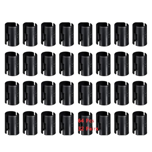 Wire Shelving Shelf Lock Clips, Spare Clip Pack for Racks 8 Clips/Pack (Diameter 1 inch(8 Packs/32 works))