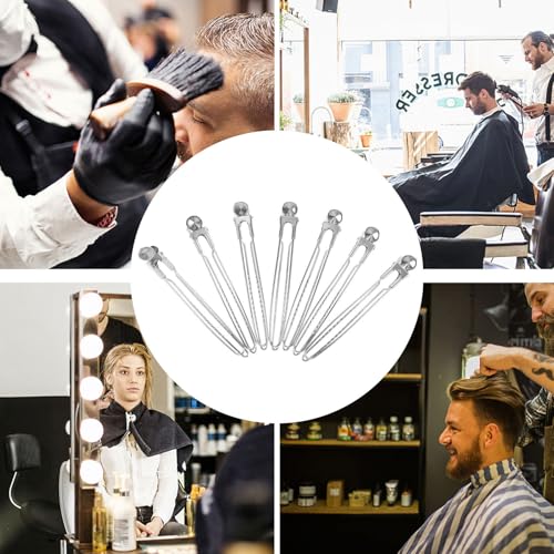 Pinzas pelo de pato MAGICLULU de acero inoxidable en color plata pack de 12 unidades 7