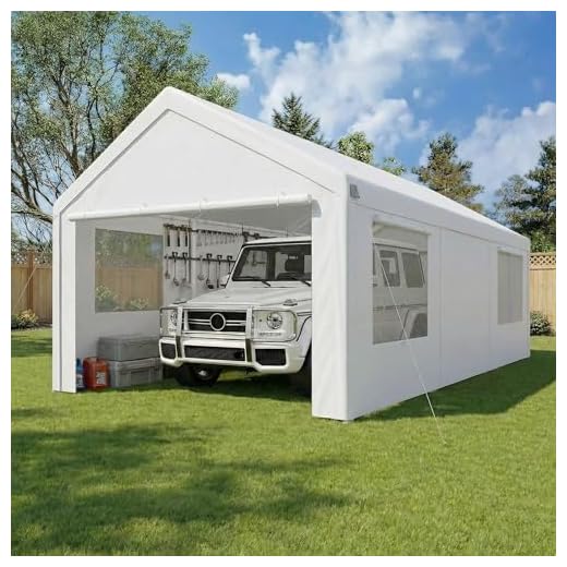 COBIZI 10x20 Heavy-Duty Portable Garage