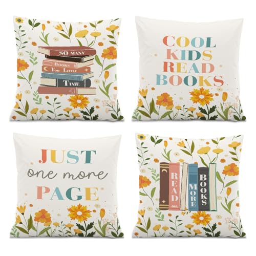 ISANOU Capas de almofadas decorativas para sala de leitura, capas...