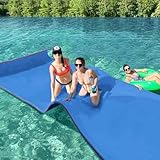 Max4out Water Floating Mat 9/12/18 Foam Lake Floats Floating Foam Pad Lily Pad for Water Recreation and Relaxing Lily Mat for Family Floating Pad for Pets Pool Float for Party (9' Blue)