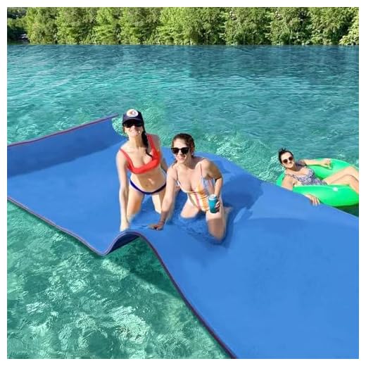 Max4out Water Floating Mat 9/12/18 Foam Lake Floats Floating Foam Pad Lily Pad for Water Recreation and Relaxing Lily Mat for Family Floating Pad for Pets Pool Float for Party (Blue-270)