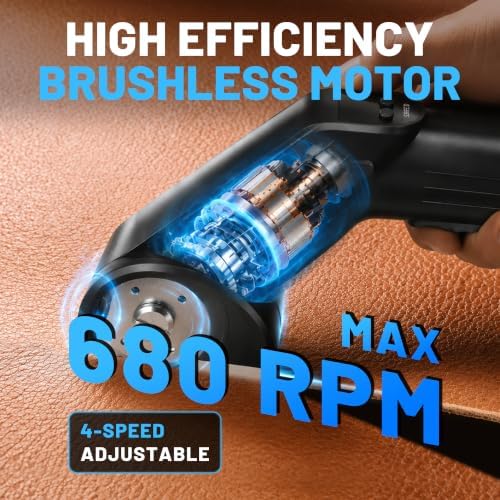 Misshappy Electric Cardboard Cutter Cordless 4 Speed 680RPM - 3