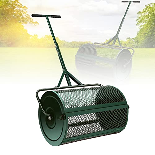 Distribuidor de turba de 24" con mango en T y cesta de malla metálica miniatura 1