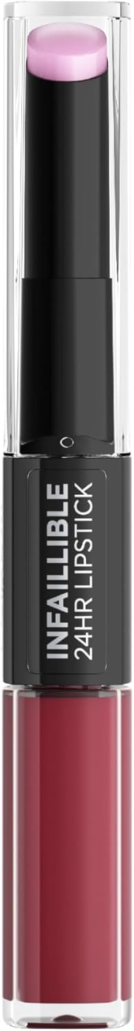 L’Oréal Paris – Infaillible 24H Lipstick – 302 Rose Eternite – Pruim – Langhoudende 2-staps lipstick – 5.7ML
