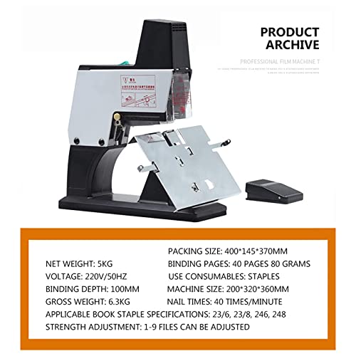 Machine à relier et agrafeuse électrique automatique A3 de bureau - 7