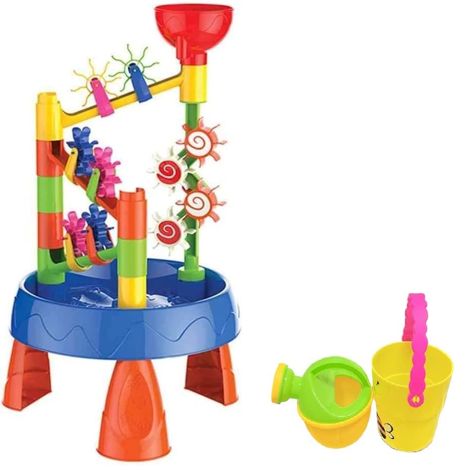 AMERTEER Fun Waterwheel Beach Play Sand Activity Table