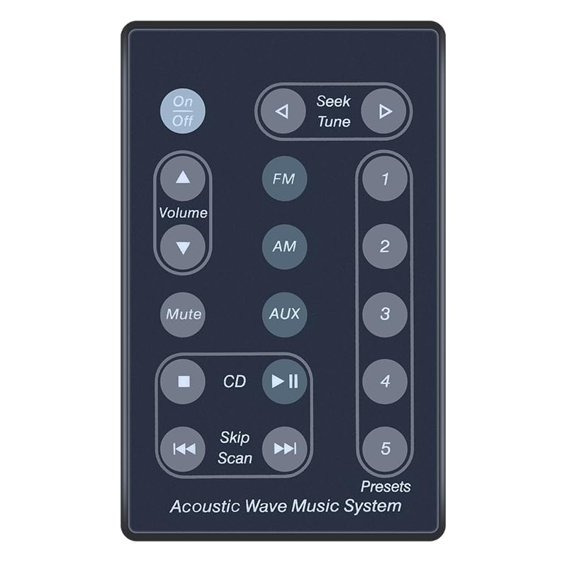 Télécommande Bose Acoustic Wave CD3000 ZWP au design épuré et finition soignée