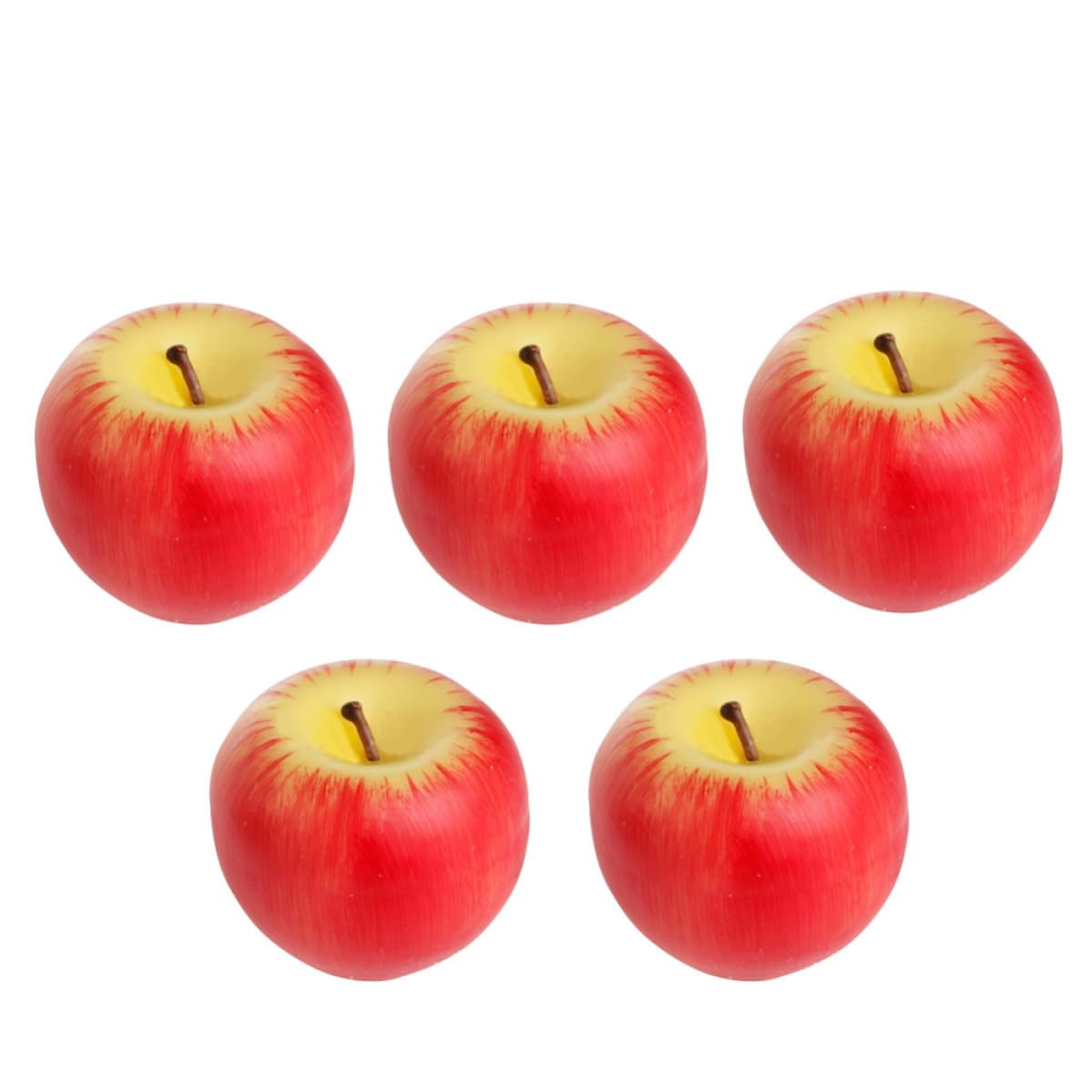 BESPORTBLE 15 Unidades Vela de Fruta de Simulación de Manzana Roja en Cera
