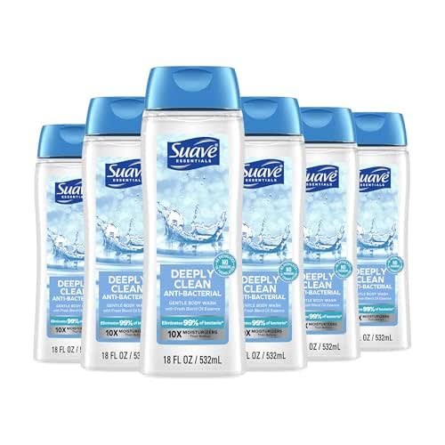 Suave Deeply Clean Antibacterial Body Wash with Glycerin & Vitamin