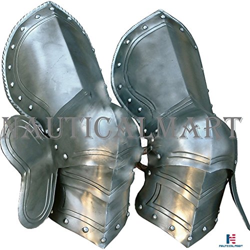 NauticalMart Plate Armour Leg Guard Medieval Steel Leg Guard Halloween