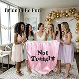 Hosrnovo Bridal Shower Gifts,28Inches Big Granny Panties for Bride and Groom Funny Underwear for Bachelorette Party (Pink Bride)