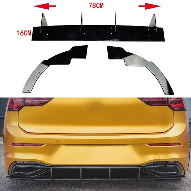 Becquet aileron arrière et diffuseur pour Golf MK8 2021-2023 - 3