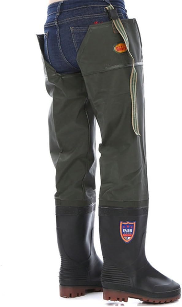 Hip Waders Outdoor Fishing, Fishing Buttocks, Wading Boots, Anti Slip Wear-resistant Oxford Sole, Suitable For Men And Women (Green,5)