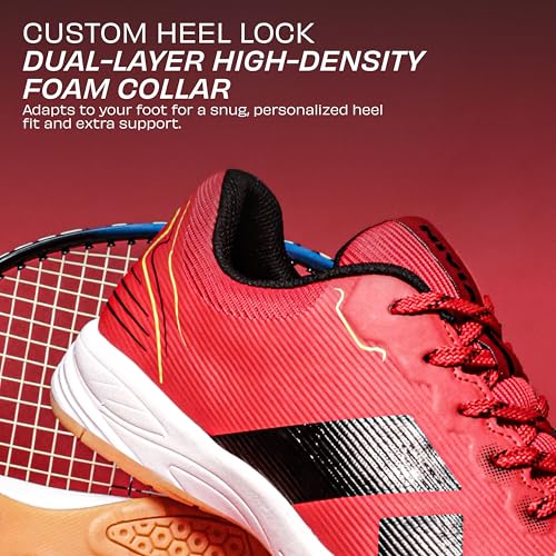 Image of Nivia Super Court 3.0 Badminton Shoes for Men, Duofoam Midsole, Seamless Mesh Upper, Non-Marking Sole, Indoor Court Shoes for Badminton, Volleyball, Squash, Table Tennis, Pickelball