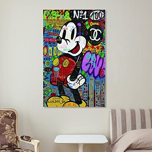 Wensar Doodle and Money Home Decor Poster Painting Living Room Canvas Art Prints Bedroom 16x24inch(40x60cm) by Wensar - Image 7