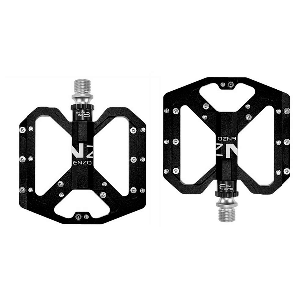 CMUNDLJQ3 Bearing Mountain Bike Pedals Aluminum Metal Colorful 18 Pins for 9/16 MTB BMX Adult ENZO