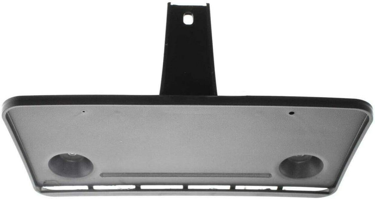 DAT AUTO PARTS Front Bumper License Plate Frame Tag Mounting Bracket Holder Replacement for 1992-1996 Ford Bronco Truck, Ford F350 F250 F150 Black Textured Plastic FO1068101 F2TZ17A385A