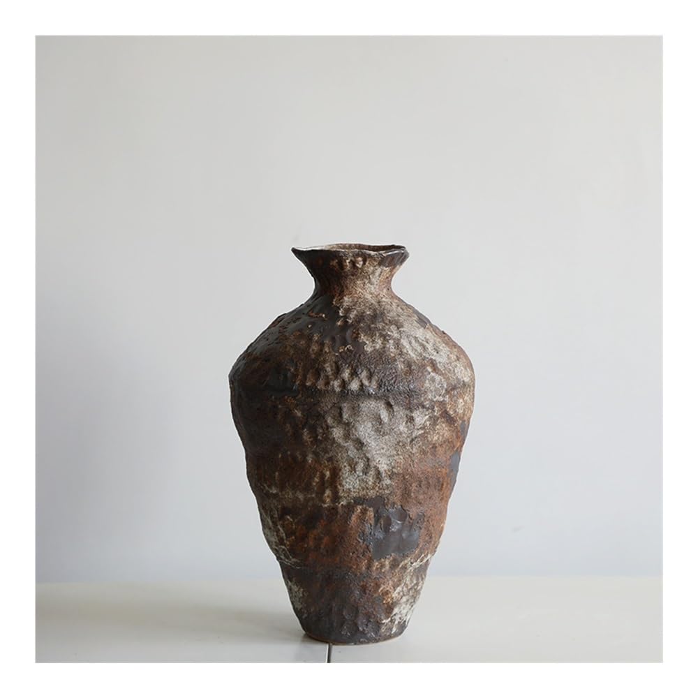 SLEEVE Vases Home Decor Ceramic Vase Stoneware Vase Flower Arrangement Retro Handmade Homestay Hotel Zen Ornaments(A)