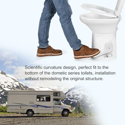 Image of RV Toilet Foot Pedal, Compatible with Dometic 300 310 311 320 321, Flush Valve Pedal, Compatible with Dometic RV /Camper /Marine Toilets
