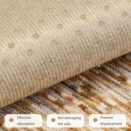 Housse de canapé en chenille haut de gamme gris pour intérieur chic - 6