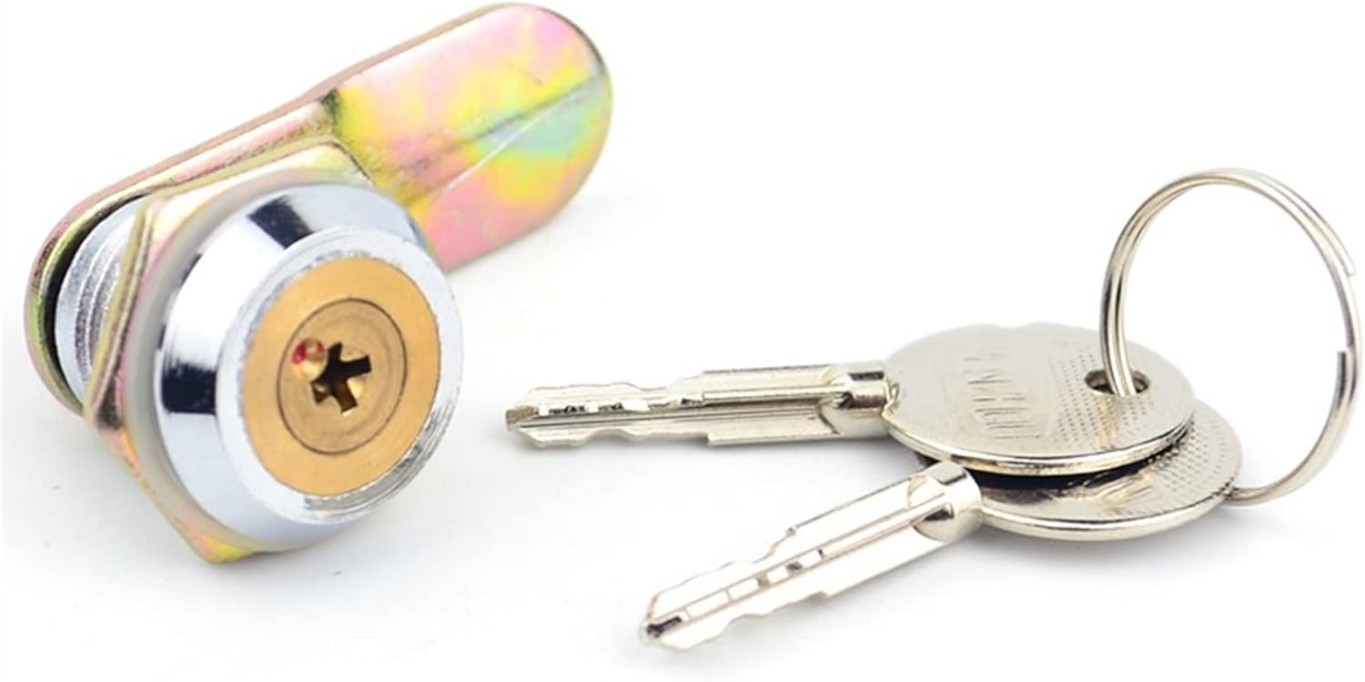 MS403-22 Cabinet Cam Locks Cross Copper Cylinder for Distribution Box Tin Trunk Office File Industrial Lock 2Pcs