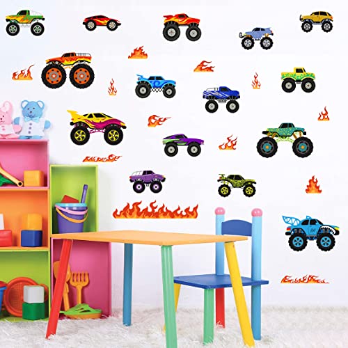 Vinilos decorativos removibles con diseño de camiones 3D miniatura 2